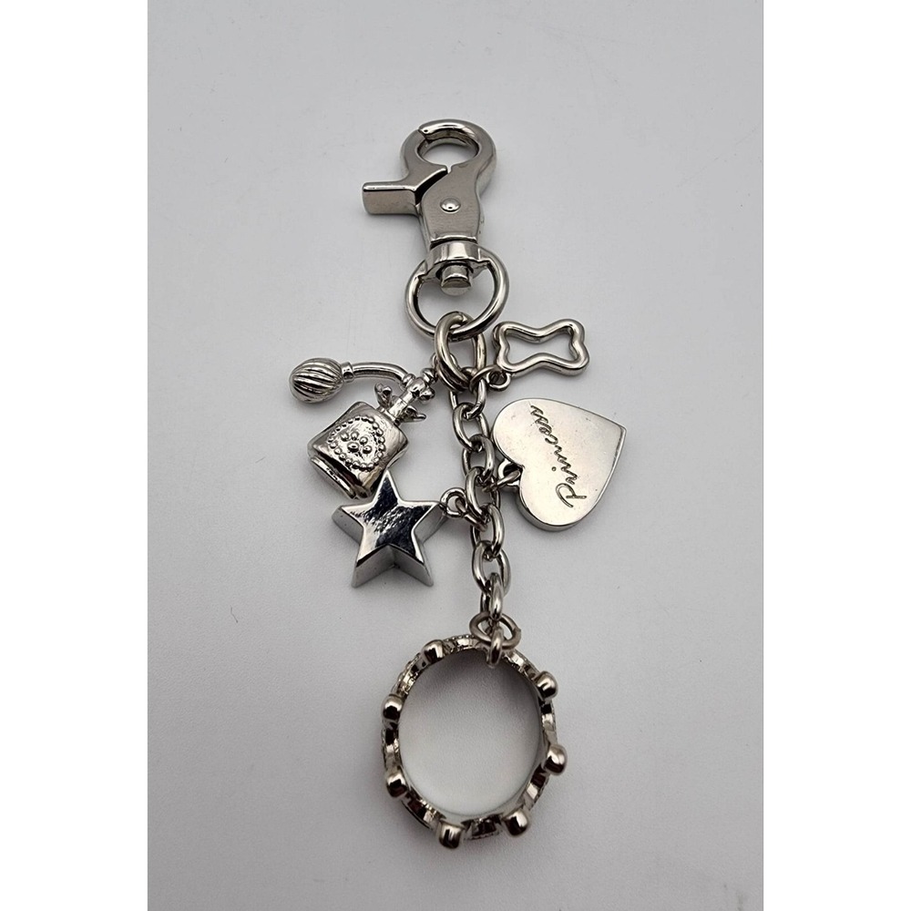Womens Princess Charm Key Chain Crown Queen